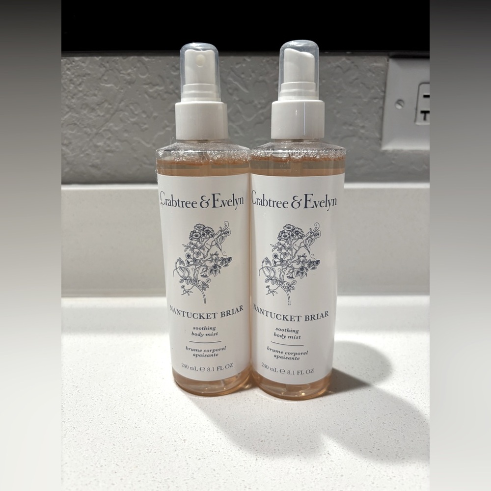 Crabtree & Evelyn Nantucket Briar Body Mist Duo RARE DISCONTINUED!!!